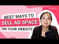 How to sell advertising space on your website  best ways to earn money from your website