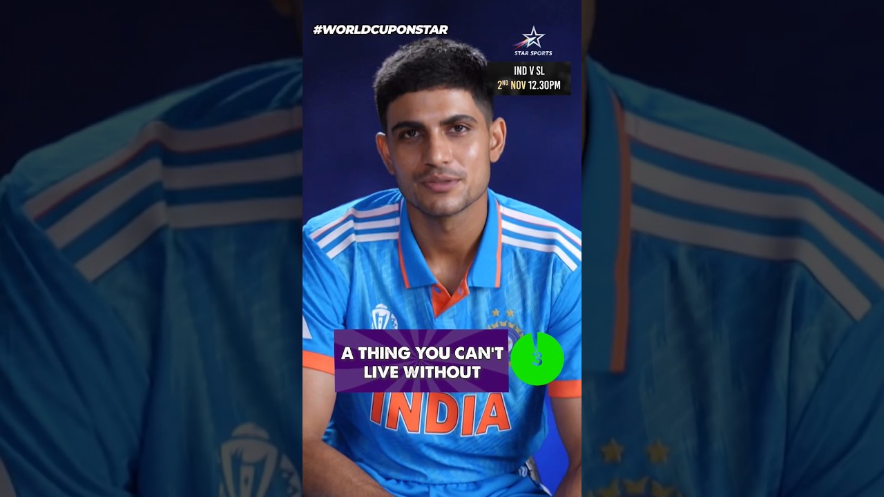 Why is Shubman Gill’s India jersey No. 77? #CWC23 #WorldCupOnStar