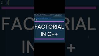Factorial Calculation In C++ Recursion #ncertsolutions #coding