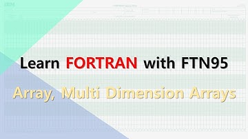 포트란, 배열, Format문(Arrays, Formatted I/O)