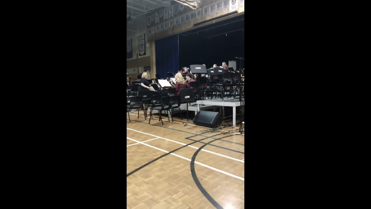 Izzy and the Glace Bay High School Band. “ Lean on me/Stand by me” medley