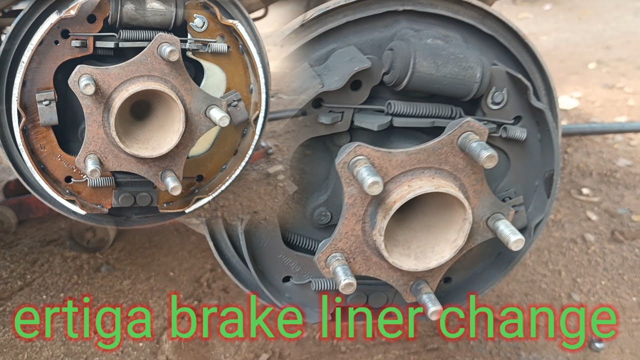 Maruti Suzuki ertiga brake liner  change real brake shoes change