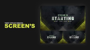 Stream Package - Overlays, Screens V3 | After Effects Templates - Motion Array