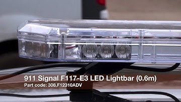 911 Signal F117-E3 LED Lightbar from Dun-Bri Group