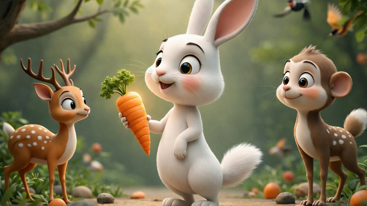 Honesty Rabbit The Honest Rabbit 🐰 | Golden Carrot Story | Moral Story for Kids - YouTube