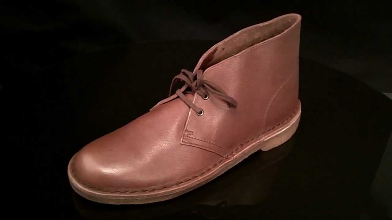 clarks desert boot brown vintage leather