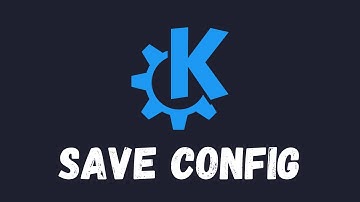 Hoe u de KDE Plasma-configuratie kunt opslaan en overbrengen