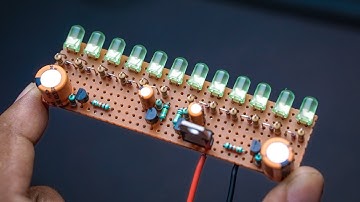 I made a Knight Rider LED Chaser circuit using Transistors | BC547, BC557