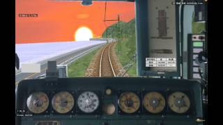 【BVE5】113系を海岸沿試験線で運転