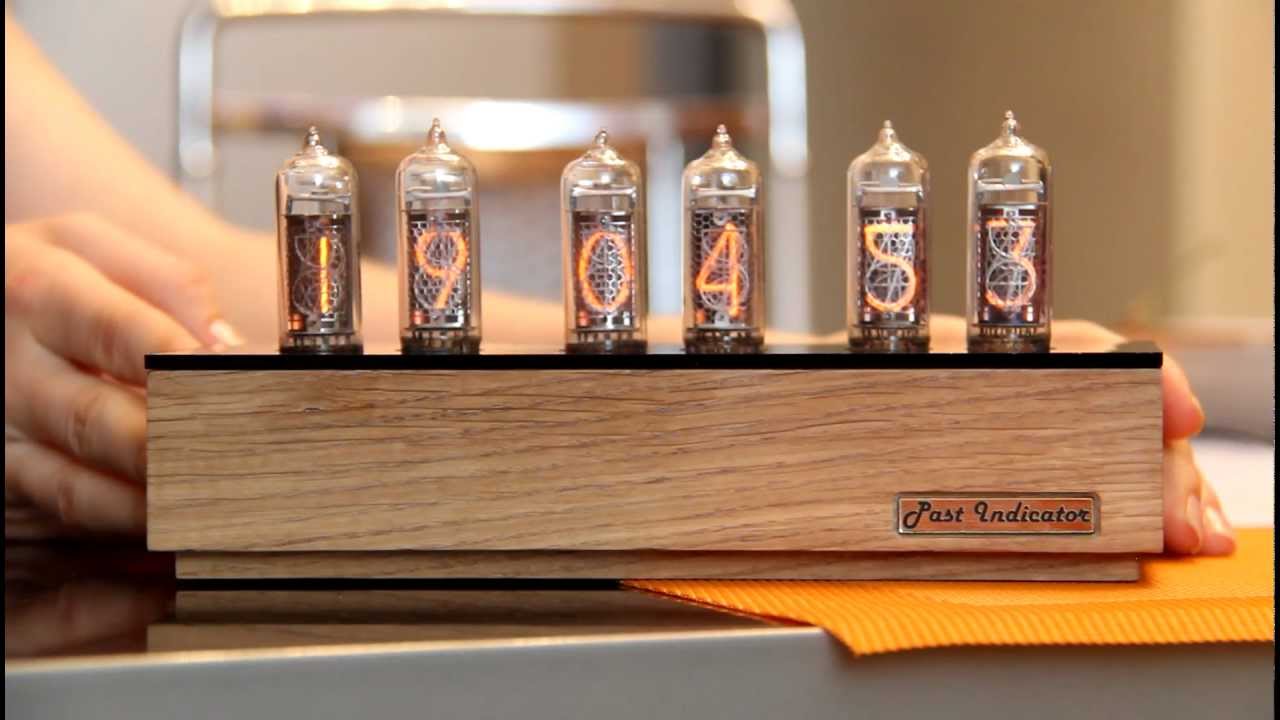 Часы на лампах от мастерской Past Indicator (Nixie Clock) YouTube