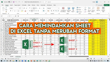 Cara memindahkan sheet excel ke file lain / ke lembar kerja baru