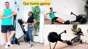SETTING UP A HOME GYM! - MERACH NOVAROW R50 ROWING MACHINE!