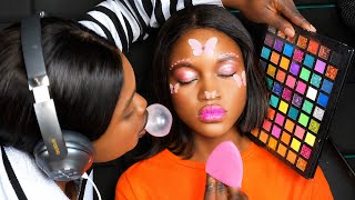 ASMR✨Soft Whisper Fairy Makeup & Face Prep 🌸 Face Gems, Hair Brushing & Gentle Sleep Triggers screenshot 3