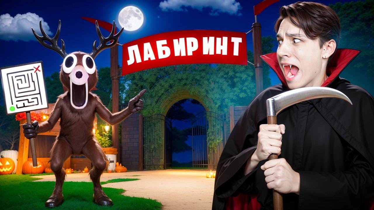 СБЕЖАЛ ИЗ ЛАБИРИНТА ОТ ЗЛОГО ОЛЕНЯ В 99 НОЧЕЙ В ЛЕСУ