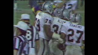 Los Angeles Raiders vs Los Angeles Rams (December 23,1985) "Marcus Allen Wins '85 NFL Rushing Title"