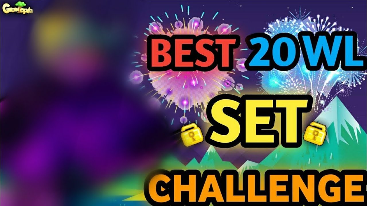 BEST 20 WLS SET CHALLENGE (NEW SET) | Growtopia - Set Challenge 