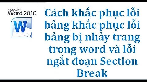 Đánh số trang bị lỗi khi ngắt trang trong word năm 2024