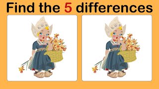 Look and Find The Differences No52 Beautiful Girl  | Spot the difference | Illustration game screenshot 2
