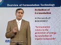 BT603 Fermentation Technology Lecture No 1