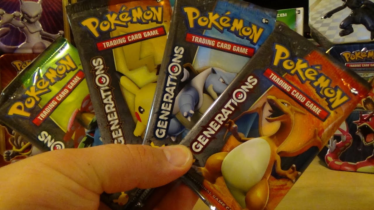 Opening 4 Packs Of Pokemon Generations!!  Let The Good Times Roll!