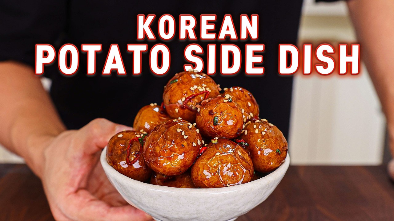 The Easiest & Cheapest Korean Potato Side Dish That Will Change Your LIFE l Korean Braised Potatoes Thumbnail