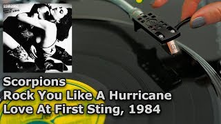 Scorpions ‎- Rock You Like A Hurricane - Love At First Sting, 1984 (Vinyl video, 4K, 24bit/96kHz)