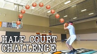 HALFCOURT BASKETBALL CHALLENGE!!