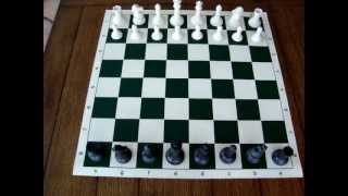 Instructions on how to set up the chessboard before start of a game
follow. corner square at each player's right should be light-colored -
"white or ...