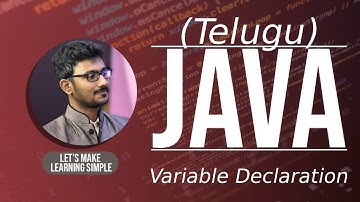 How to declare variable in Java in Telugu | Java Variable Declaration in Telugu