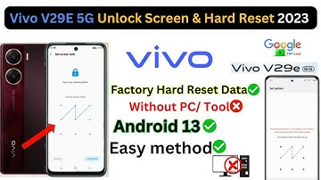 Vivo V29e Unlock  Screen | Factory Hard Reset | Remove Pin/Pattern/Password Lock Without PC