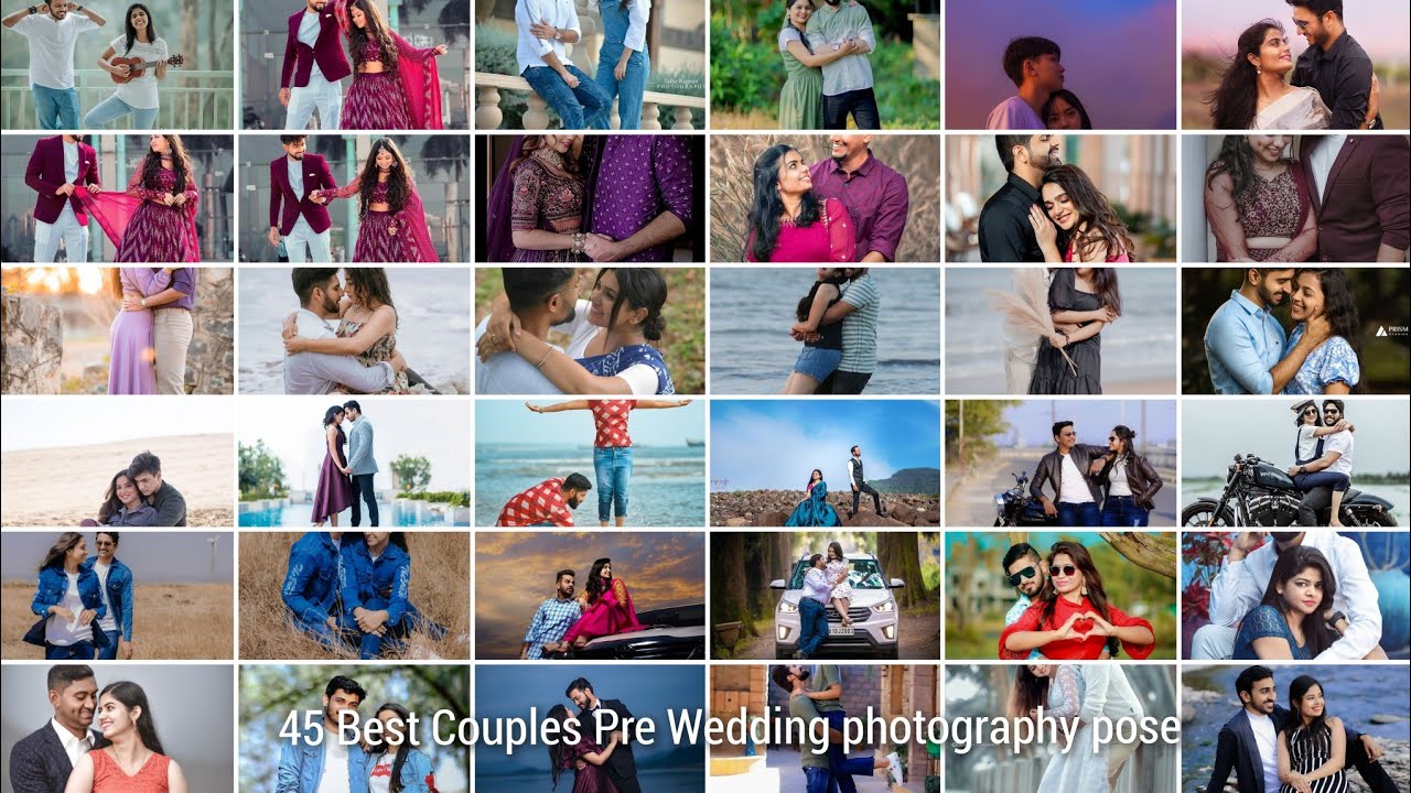 45 лучших поз для фотографий Коулпа || позы для предсвадебной фотографии // Позы для свадебной па...