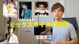 Video thumbnail of "TAKA(ONE OK ROCK)、西島隆弘（AAA)、TAKUYA∞(UVERworld)、Gackt、玉置浩二のミックボイスの種類"