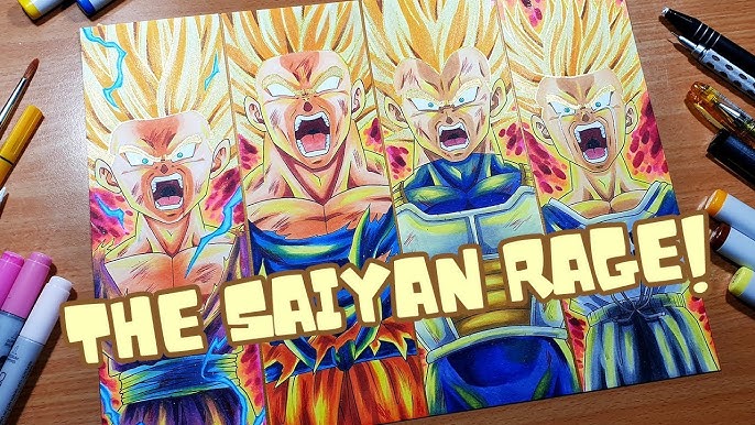 Drawing Gohan Super Saiyan 2 with Colour Pencils, SSJ2, Dragon Ball Z, Budget Art😍😍😍, art, color, anime, drawing, Drawing Gohan Super Saiyan  2 with Colour Pencils