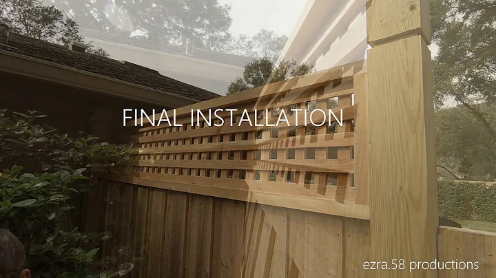 Cedar Fence Lattice Project 2019