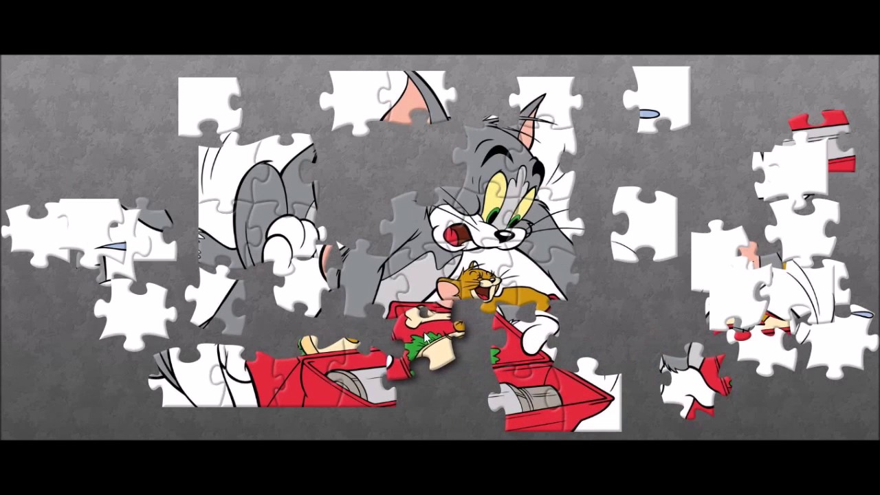 Tom And Jerry Puzzle Cartoon Kids Game Jigsaw Rompecabezas - YouTube