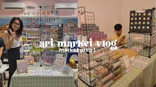 first art market of 2023 | art market prep | studio vlog