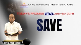 Today’s Promise Verse -05.06.25 || Save || Hindi English Telugu || Bro.S.Arul Selvan.