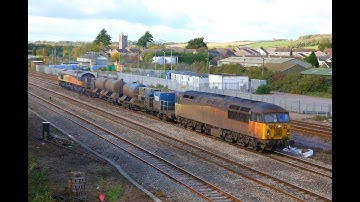 56096 & 66848 on 3S33 RHTT at Severn Tunnel Junction