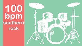 100 bpm southern rock only Drums backing track