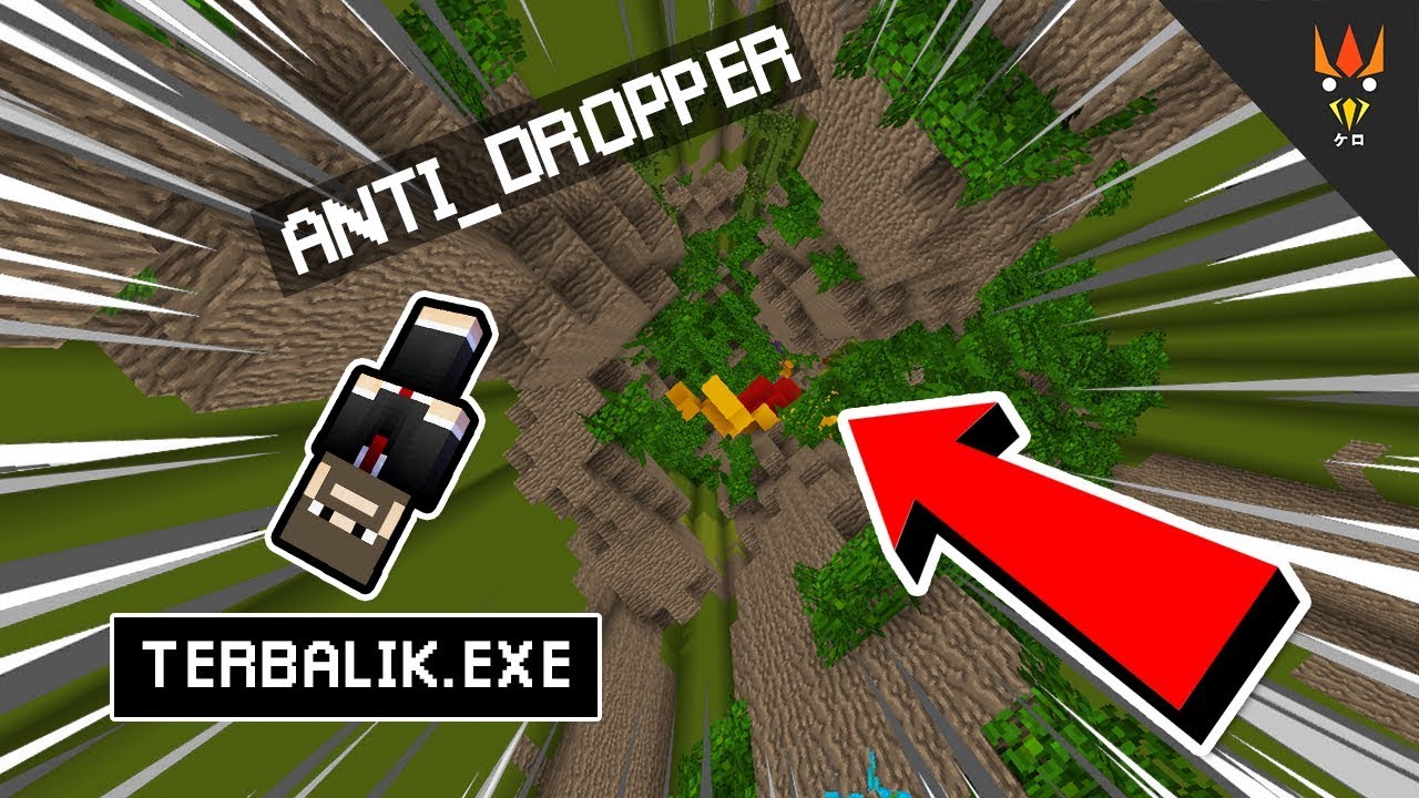 WOY APAAN INI MALAH TERBALIK KE ATAS - Minecraft Anti Dropper 2