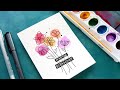 EASY DIY Watercolor Card - Budget Friendly Paints!