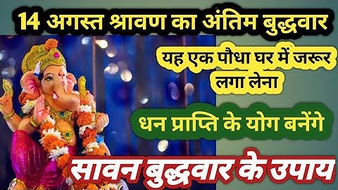 #14 अगस्त सावन का अंतिम बुद्धवार के महाउपाय जरूर करें।धन प्राप्ति के उपाय।#पंडितप्रदीपमिश्राजीकेउपाय