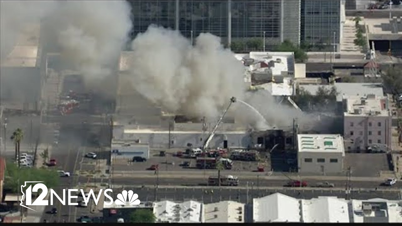 Firefighters making progress on downtown Phoenix fire in vacant ...
