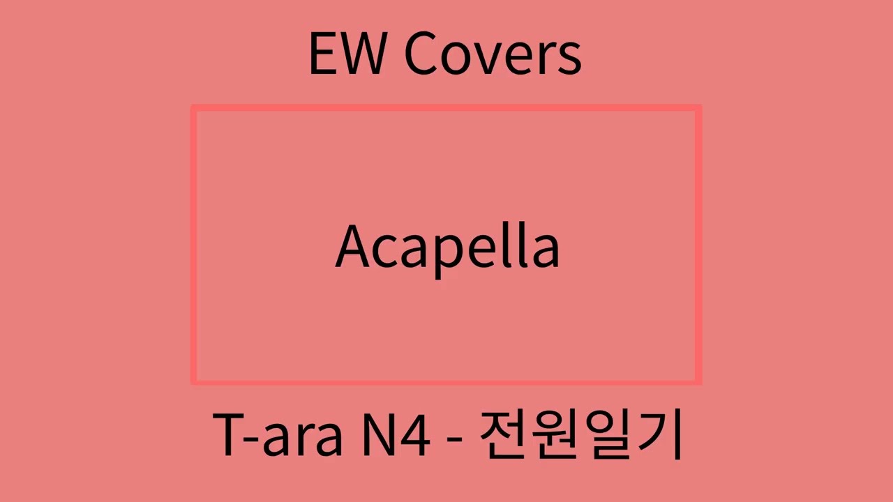T-ara N4 - Jeon Won Diary Ft Taewoon Vocal Cover