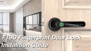 F190 Smart Lock Installation Tutorial Video