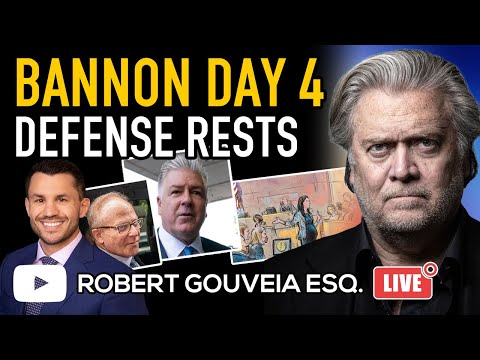 Bannon Trial Day 4: Defense RESTS and Motion for Judgment Acquittal with @Nate The Lawyer