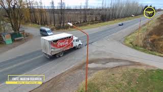 Drone #Ruta22RN: acceso a Guerrico, ruta 22 y 65