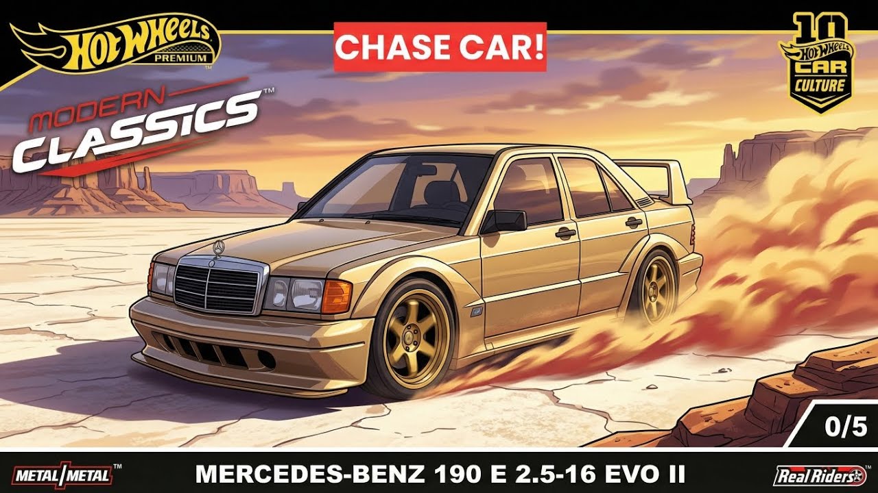 ミニカー Hot Wheels Mercedes-Benz 190 EVO Chase Hot Wheels Chase Car! Mercedes-Benz 190E EVO II – Unboxing Modern