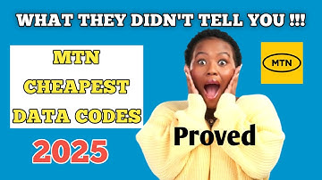 The 4 CHEAPEST MTN DATA Plans You will Ever Find (2025); MTN Cheapest Data Codes