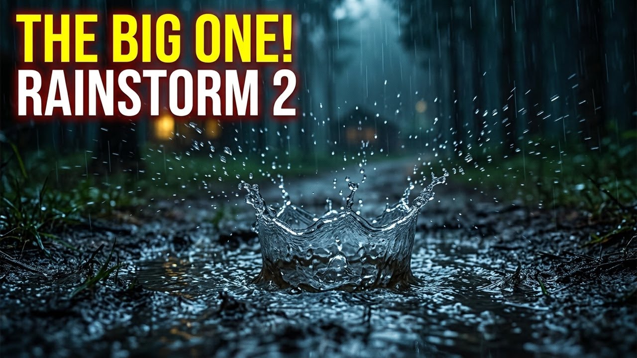 Heavy Rain + Thunder | Cabin ASMR for Relaxation